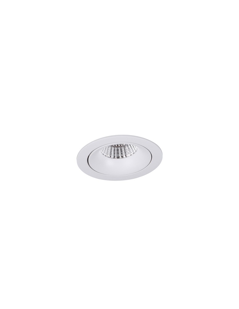 Round flush-mounted lamps - Maxlight Max Arya Tilted White 8W Dimmable Recessed Luminaire H0098. - product kolory-swiatla.pl 3