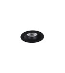 Round flush-mounted lamps - Maxlight Max Arya Tilted Black 8W Dimmable Recessed Luminaire H0099. - product 1