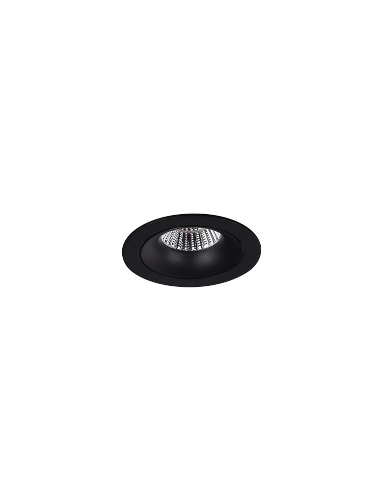 Round flush-mounted lamps - Maxlight Max Arya Tilted Black 8W Dimmable Recessed Luminaire H0099. - product kolory-swiatla.pl 3