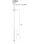 LED pendant lamps - Maxlight Coffee Black Pendant Lamp Small P0372. - product 4