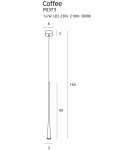 LED pendant lamps - Maxlight Coffee Black Large Pendant Lamp P0373. - product 4