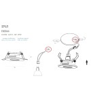 Lampy podtynkowe - oczka - Maxlight IP65 Oprawa Podtynkowa biała H0044 - produkt 3