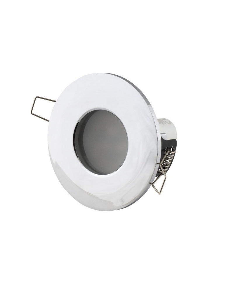 Flush-mounted lamps - pendants - Maxlight Aqua IP65 Round Chrome Recessed Luminaire H0045. - product kolory-swiatla.pl 1