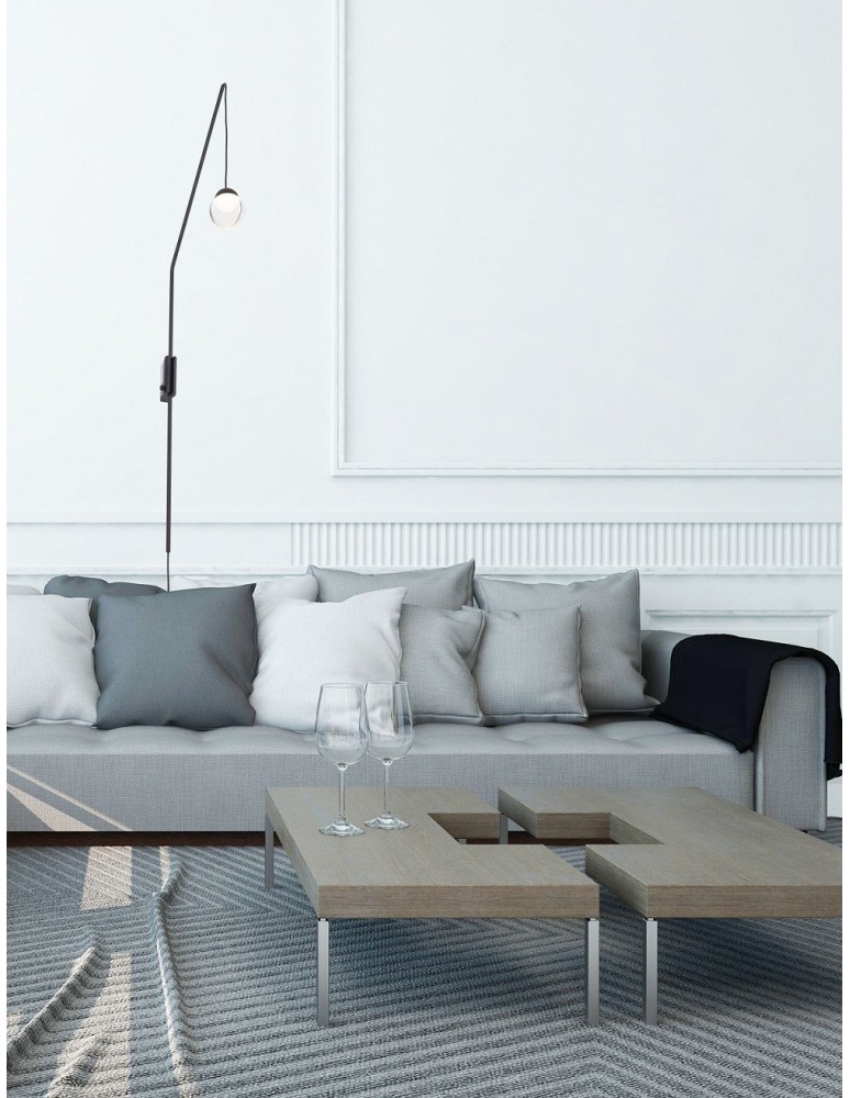 Designer wall lamps - Maxlight Wall lamp Zoom Black 3W LED W0269 - product kolory-swiatla.pl 3