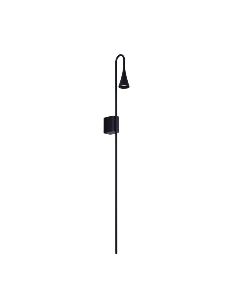 Designer wall lamps - Maxlight Wall lamp Comet Black 3W LED IP54 W0280 - product kolory-swiatla.pl 2