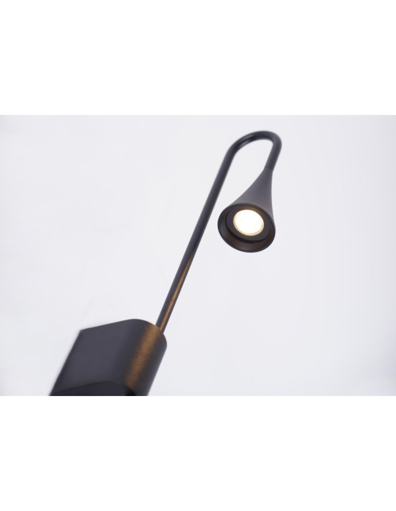 Designer wall lamps - Maxlight Wall lamp Comet Black 3W LED IP54 W0280 - product kolory-swiatla.pl 4