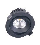 Flush-mounted lamps - pendants - Maxlight Cyclop Black 3000K IP65 H0095 recessed luminaire. - product 1