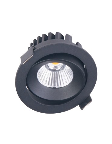 Maxlight Cyclop Black 3000K IP65 H0095 recessed luminaire.
