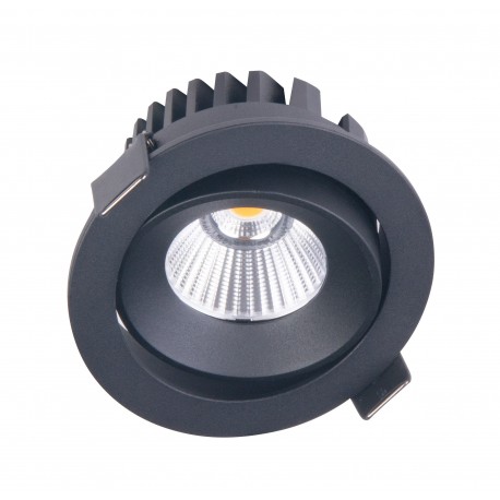 MAXlight Oprawa wpustowa CYKLOP CZARNA 12W LED IP65 H0095