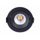 MAXlight Oprawa wpustowa CYKLOP CZARNA 12W LED IP65 H0095