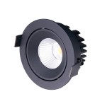 Flush-mounted lamps - pendants - Maxlight Cyclop Black 3000K IP65 H0095 recessed luminaire. - product 3