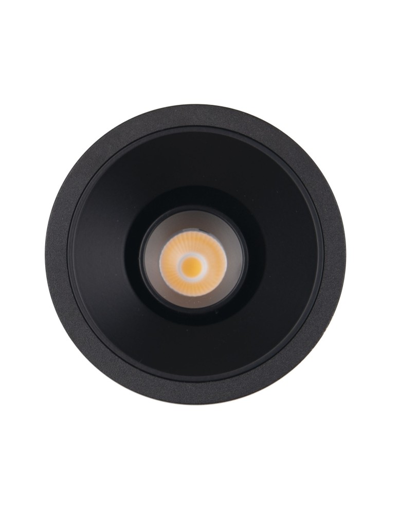 Round flush-mounted lamps - Maxlight Galexo LED 7W recessed luminaire Black H0107 - product kolory-swiatla.pl 1