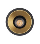 Round flush-mounted lamps - Maxlight Galexo LED 7W recessed luminaire Black H0107 - product 2