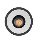 Round flush-mounted lamps - Maxlight Galexo LED 7W recessed luminaire Black H0107 - product 5