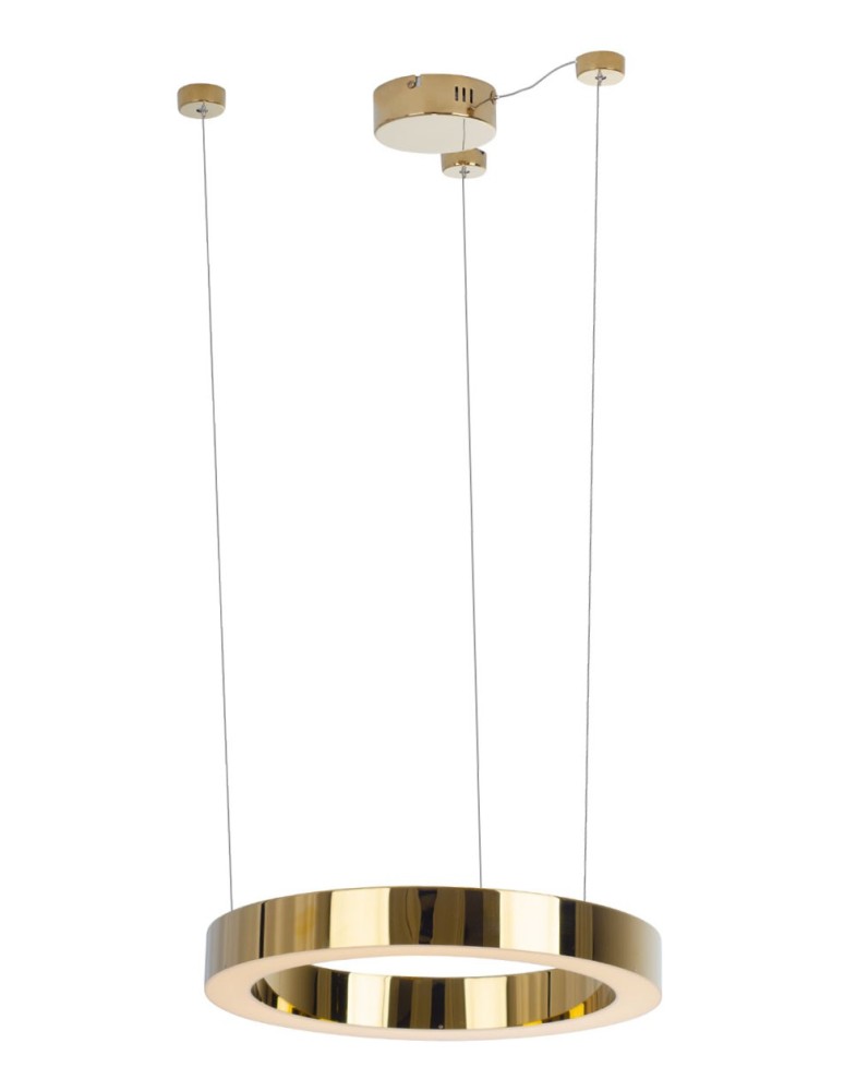 Pendant lamps circles - Maxlight Luxury 40 cm Gold Dimmable P0377D Pendant Lamp. - product kolory-swiatla.pl 1