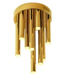 Modern ceiling lamps - Maxlight Plafond Organic Gold Small Dimmable C0197D. - product 1