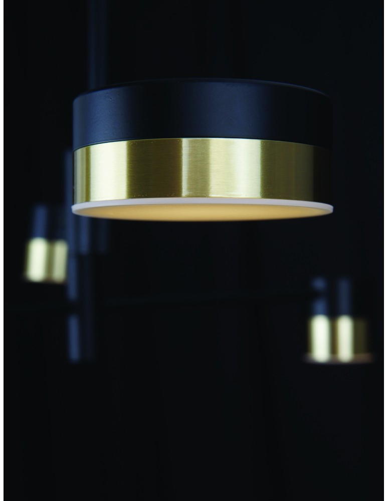 LED pendant lamps - Maxlight Puma LED Pendant Lamp 4X 7W Black/Gold P0404 - product kolory-swiatla.pl 2