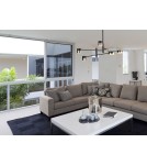 LED pendant lamps - Maxlight Puma LED Pendant Lamp 6X 7W Black/Gold P0405 - product 3