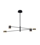 LED pendant lamps - Maxlight Puma LED 4X 7W Black/Wood P0406 Pendant Lamp. - product 4