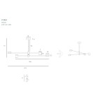 LED pendant lamps - Maxlight Puma LED 4X 7W Black/Wood P0406 Pendant Lamp. - product 5