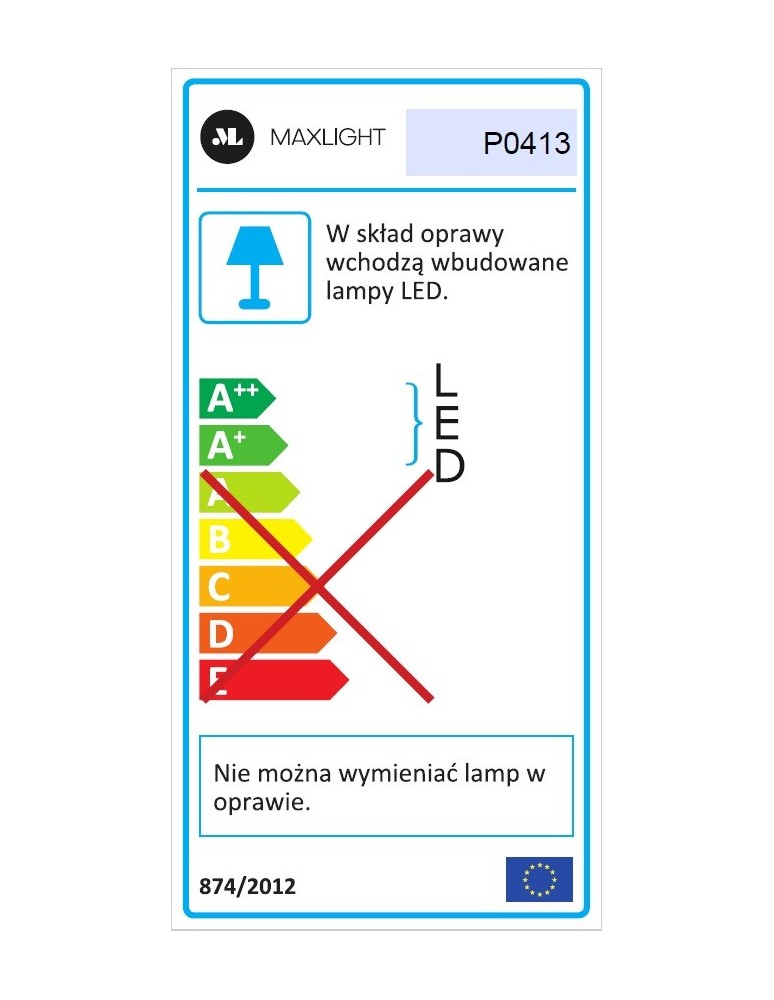 LED pendant lamps - Maxlight Uranos Pendant Lamp White P0413 - product kolory-swiatla.pl 9