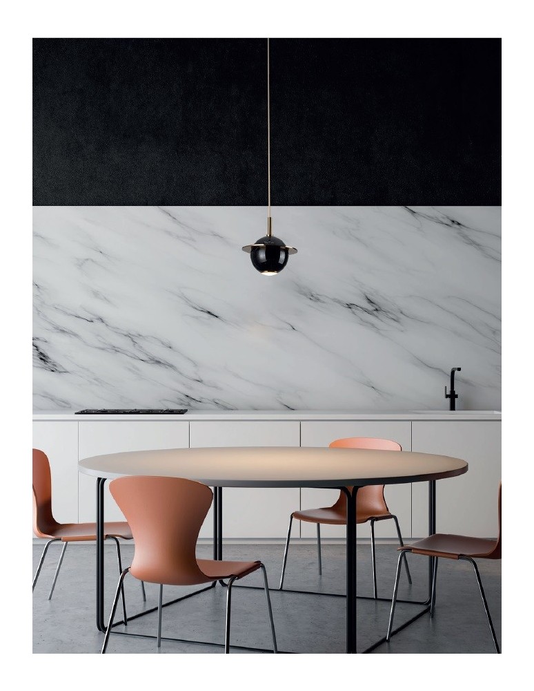 LED pendant lamps - Maxlight Uranos Pendant Lamp Black P0414 - product kolory-swiatla.pl 5