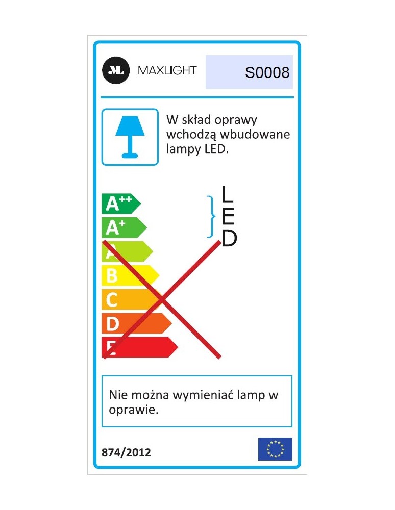 Lamps for 3-phase busbars - Maxlight Linear Track Black 36W 4000K S0008 Busbar Lamp. - product kolory-swiatla.pl 9