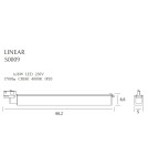 Lamps for 3-phase busbars - Maxlight Linear Track Light White 18W 4000K S0009. - product 5