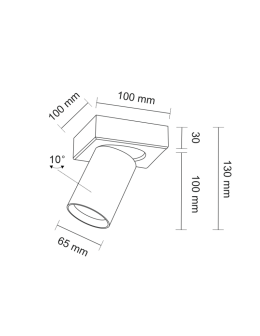 Shilo TARUMI 1xGU10 biały reflektor 7971 - produkt 2