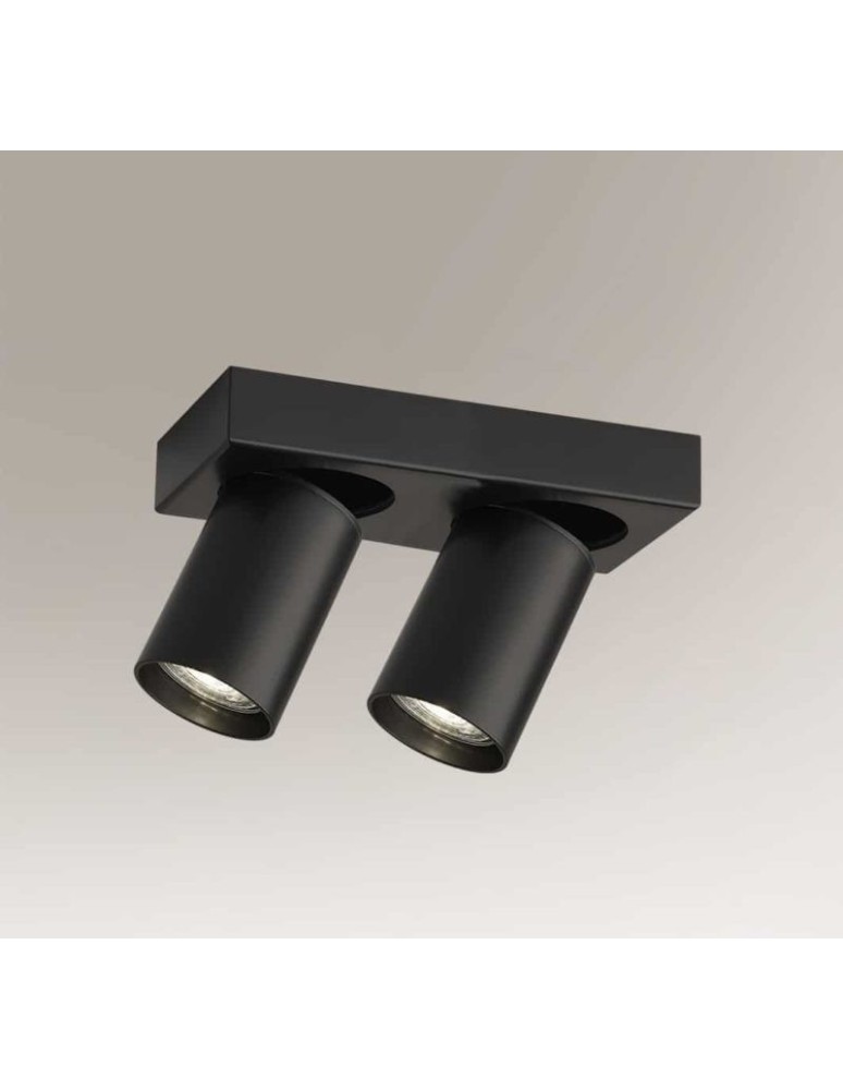 Spotlight ceiling lamps - Shilo TARUMI 2xGU10 black spotlight 7972 - product kolory-swiatla.pl 1