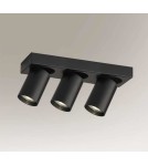 Spotlight ceiling lamps - Shilo TARUMI 3xGU10 black spotlight 7974 - product 1