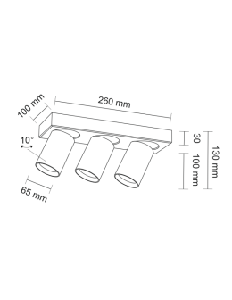 Shilo TARUMI 3xGU10 biały reflektor 7975 - produkt 2