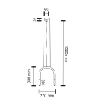 Double pendant lamps - Shilo SUKOMO 2xG9 black pendant 7858 - product 2