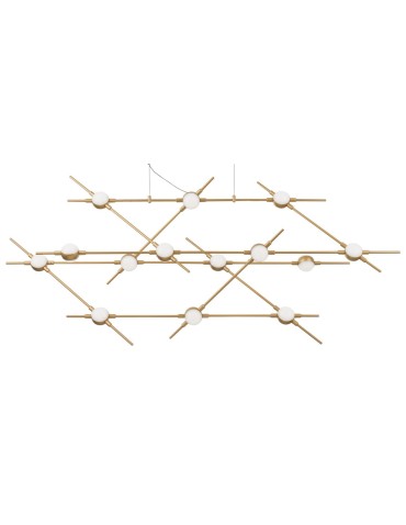 Luces Exclusivas AZUL Pendant LED 34W 2352lm 3000K gold LE41327. - product 2