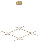 Designer pendant lamps - Luces Exclusivas AZUL LED Pendant 9.6W 672lm 3000K gold LE41329 - product 1