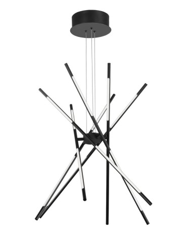 Luces Exclusivas BELL Pendant LED 56W 4200lm 3000K black LE41350