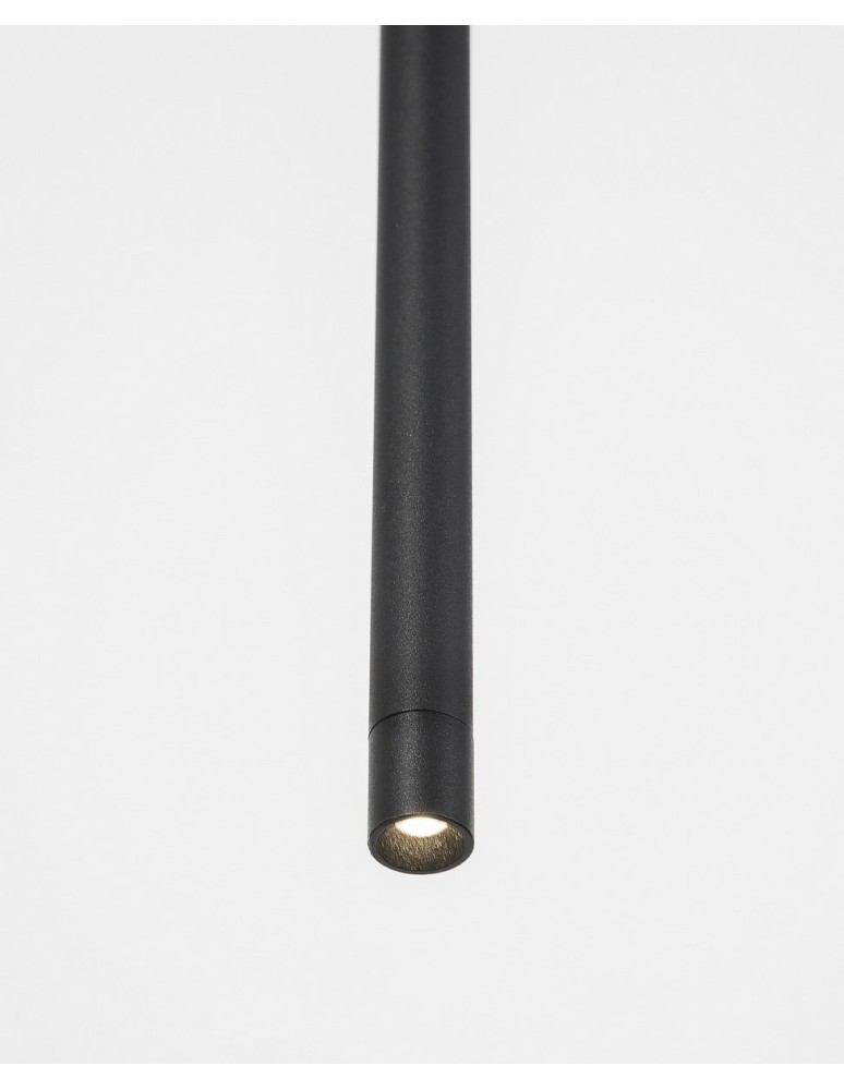 Pendant tube lamps - Luces Exclusivas BUGA Pendant LED 5W 350lm 3000K black LE41355. - product kolory-swiatla.pl 3