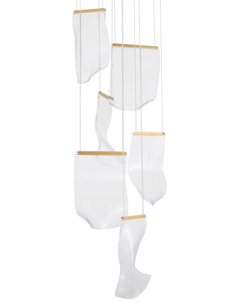 LED pendant lamps - Luces Exclusivas CALI Pendant LED 39W 2470lm 3000K gold LE41371 - product kolory-swiatla.pl 2