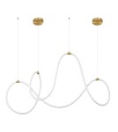 Designer pendant lamps - Luces Exclusivas DEAN Pendant LED 57W 3189lm 3000K Dimmable Gold LE41385 - product 1
