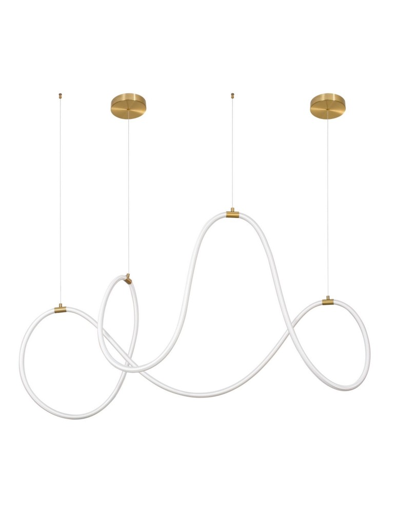 Designer pendant lamps - Luces Exclusivas DEAN Pendant LED 57W 3189lm 3000K Dimmable Gold LE41385 - product kolory-swiatla.pl 1
