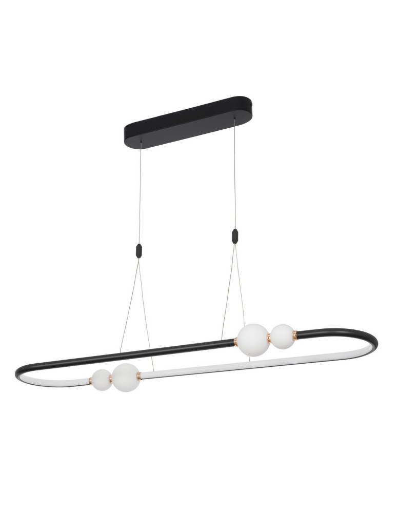 Designer pendant lamps - Luces Exclusivas FRIA Pendant LED 44.2W 2660lm 3000K Dimmable Black LE41393 - product kolory-swiatla.pl 1
