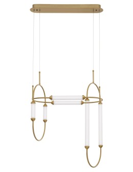 Luces Exclusivas GOYA Wisząca LED 54W 5546lm 3000K Ściemnialna biały/złoty mosiądz LE41397