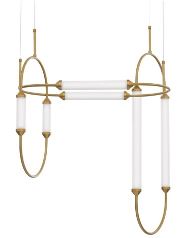 Luces Exclusivas GOYA LED Pendant 54W 5546lm 3000K Dimmable white/gold brass LE41397 - product 2