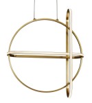 Designer pendant lamps - Luces Exclusivas HOYO LED Pendant 48W 3360lm 3000K Dimmable Gold LE41400 - product 2