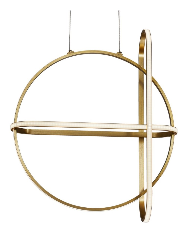 Designer pendant lamps - Luces Exclusivas HOYO LED Pendant 48W 3360lm 3000K Dimmable Gold LE41400 - product kolory-swiatla.pl 2