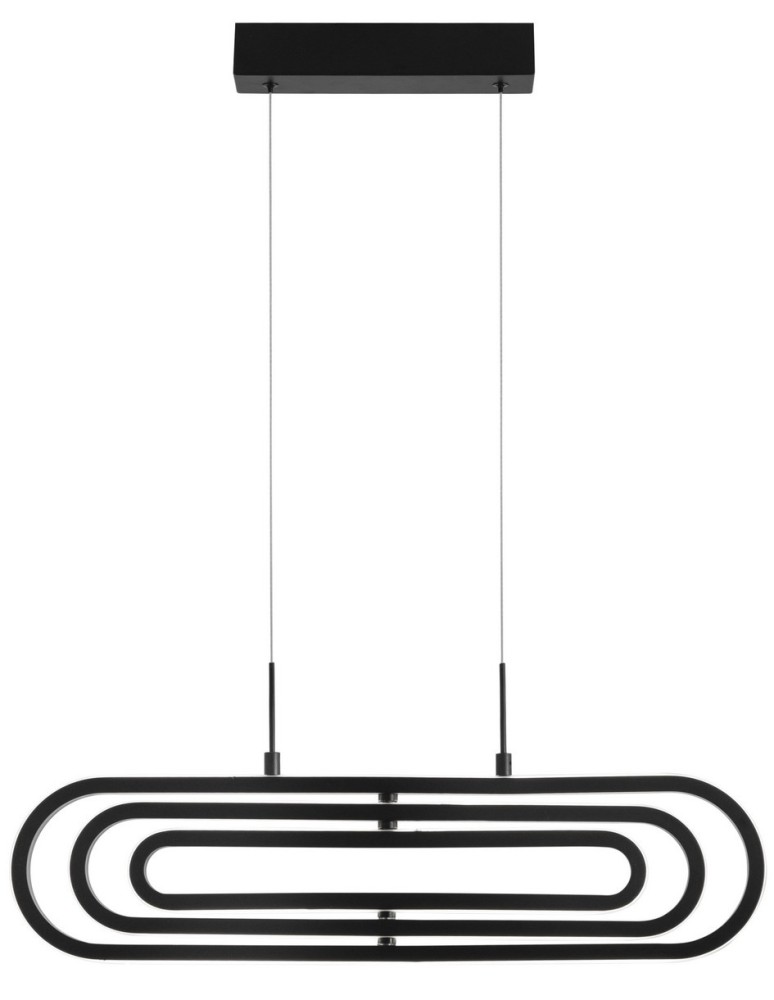 LED pendant lamps - Luces Exclusivas HOYO Pendant LED 50W 3500lm 3000K Dimmable Black LE41403 - product kolory-swiatla.pl 1