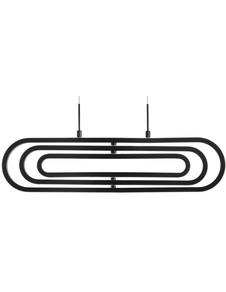 LED pendant lamps - Luces Exclusivas HOYO Pendant LED 50W 3500lm 3000K Dimmable Black LE41403 - product kolory-swiatla.pl 2