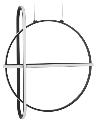 Luces Exclusivas HOYO Wisząca LED 48W 3360lm 3000K Ściemnialna czarny LE41404 - produkt 2