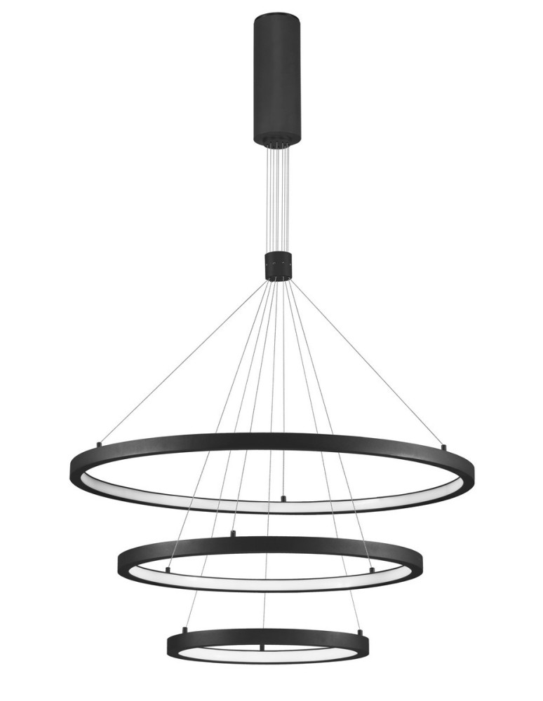 LED pendant lamps - Luces Exclusivas IRUN Pendant LED 108W 7560lm 3000K Dimmable matte black LE41410 - product kolory-swiatla.pl 1