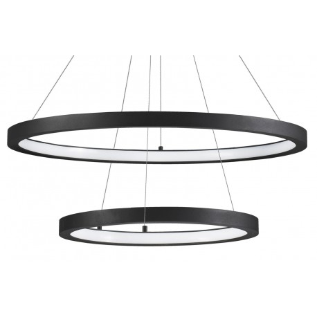 Luces Exclusivas IRUN Wisząca LED 60W 4200lm 3000K Ściemnialna czarny mat LE41412